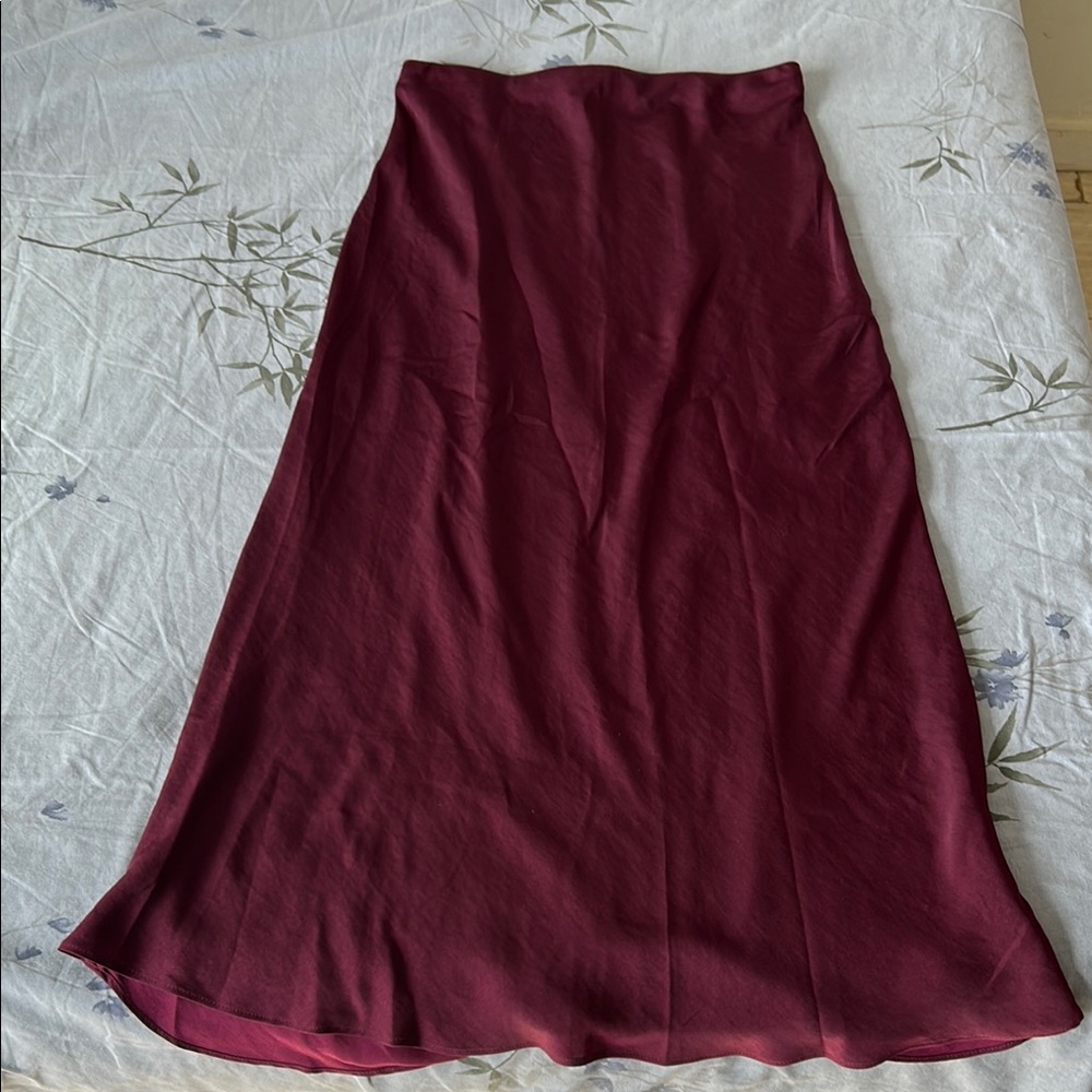 Elegant Burgundy Skirt